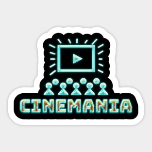 Cinemania Galaxy Logo T-Shirt Sticker